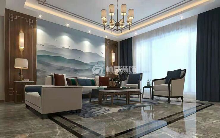 遠洋和平府-150-新中式風(fēng)格-客廳2.jpg